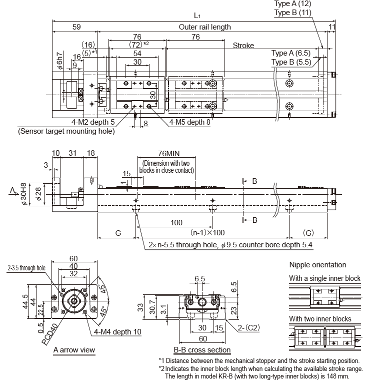 sn:random DHLtoUS Pitch 10mm Linear stage as photo stroke100 Details about   THK KR33A 